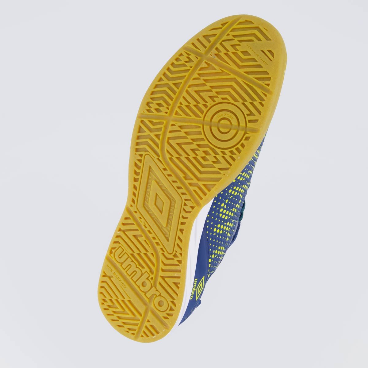 Chuteira Umbro Velocita LX Club Futsal Marinho e Amarela Azul Marinho 8