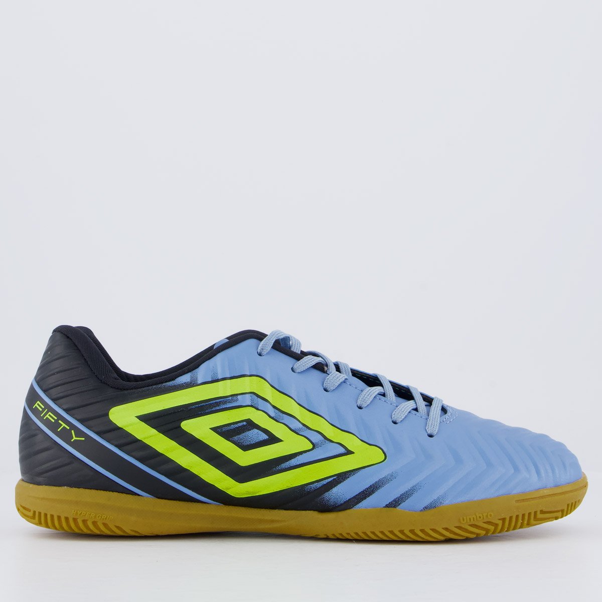 Chuteira Umbro Fifty V Futsal Azul e Preta
