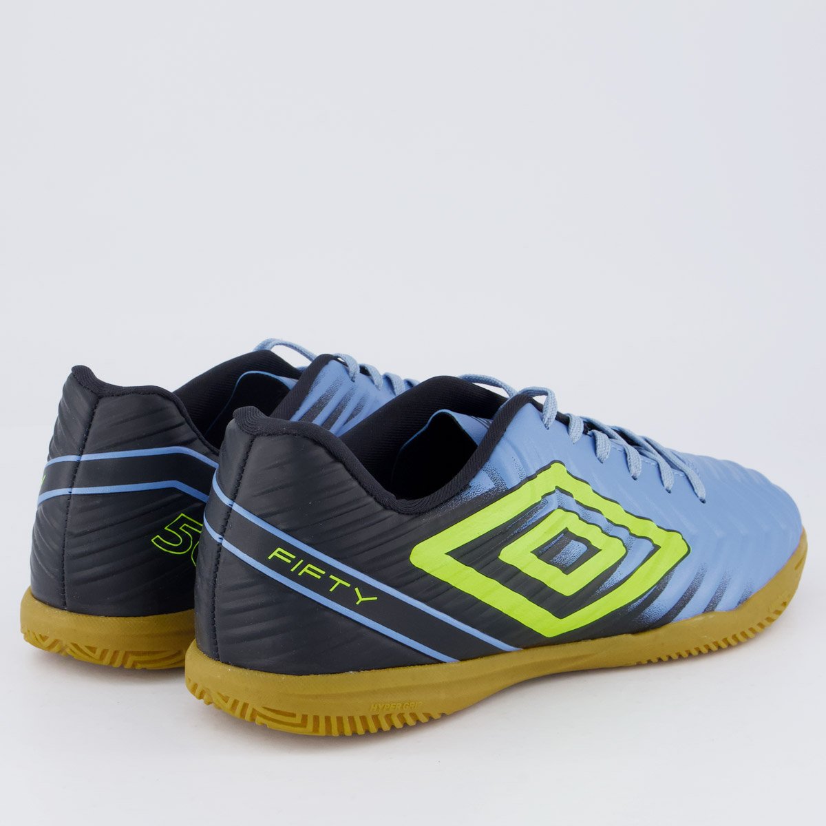 Chuteira Umbro Fifty V Futsal Azul e Preta Azul 3