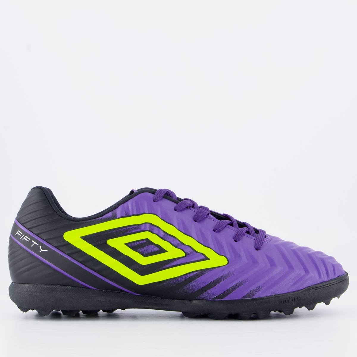 Chuteira Umbro Fifty V Society Roxa e Preta