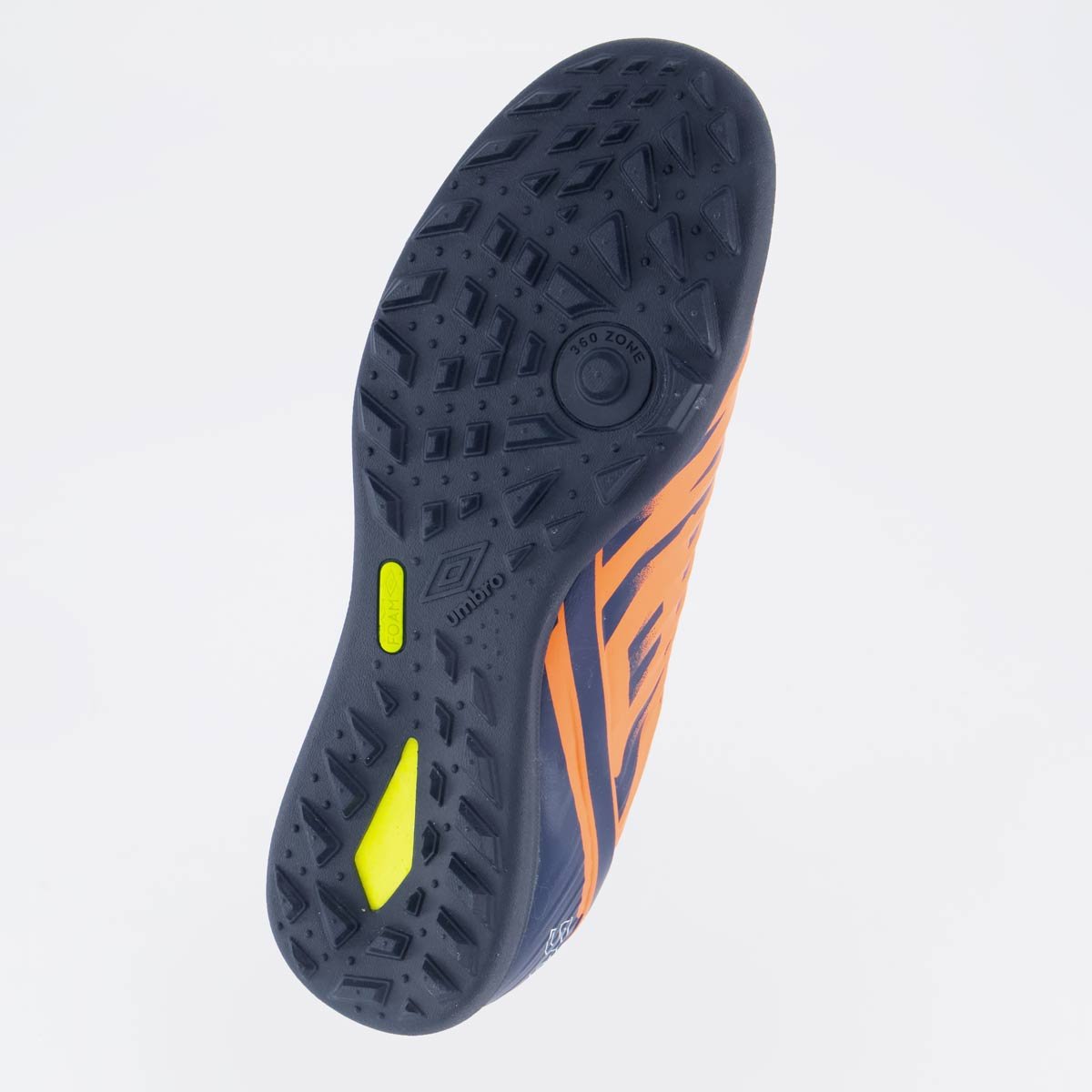 Chuteira Umbro Fifty V Society Laranja e Marinho Laranja 5