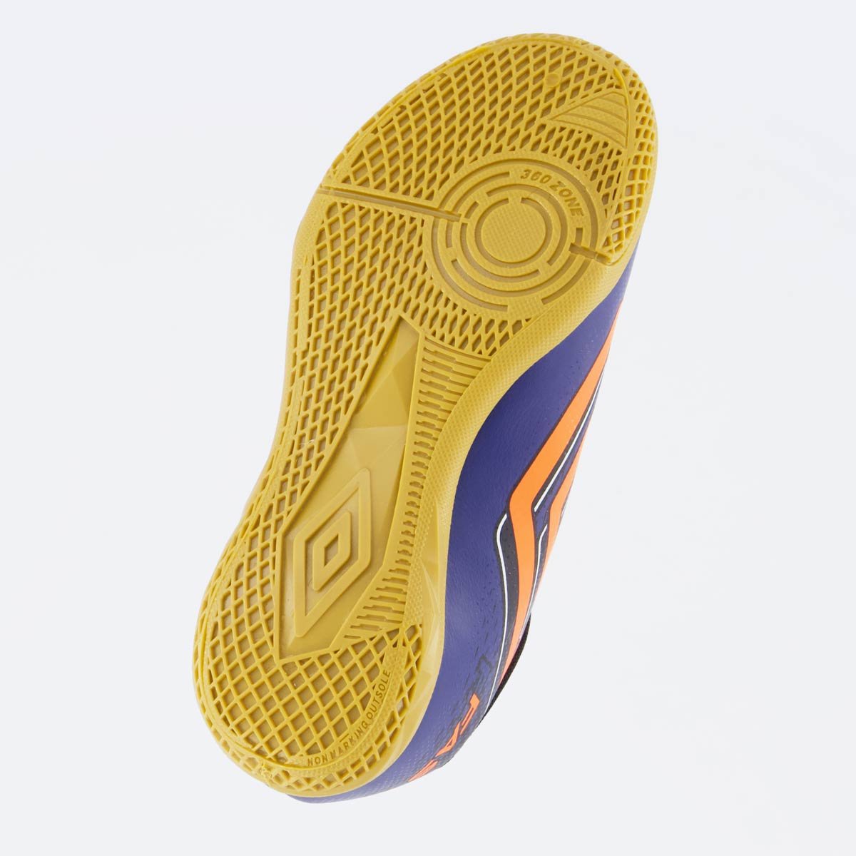 Chuteira Umbro Fast II Futsal Juvenil Marinho e Laranja Azul Marinho 5