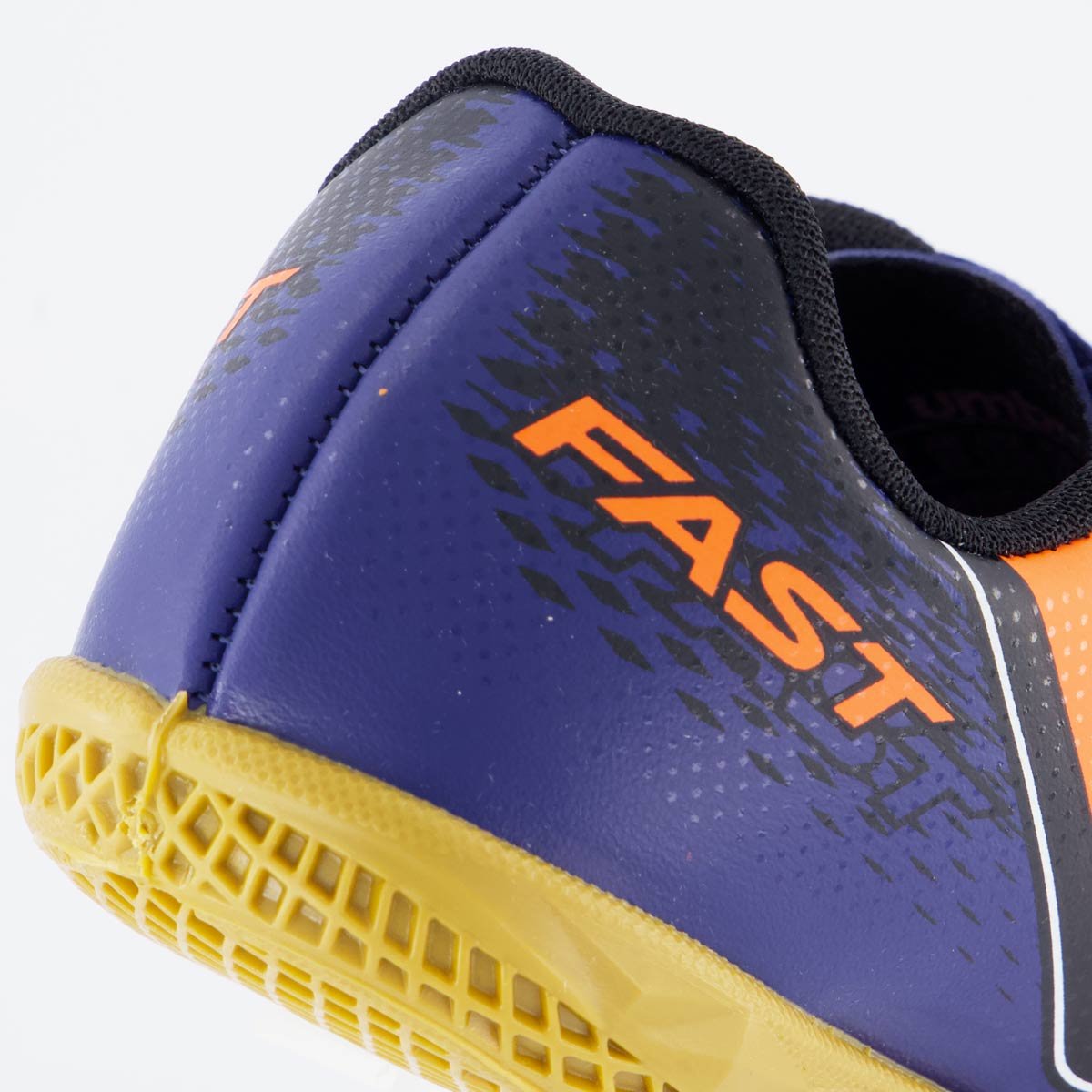 Chuteira Umbro Fast II Futsal Juvenil Marinho e Laranja Azul Marinho 6