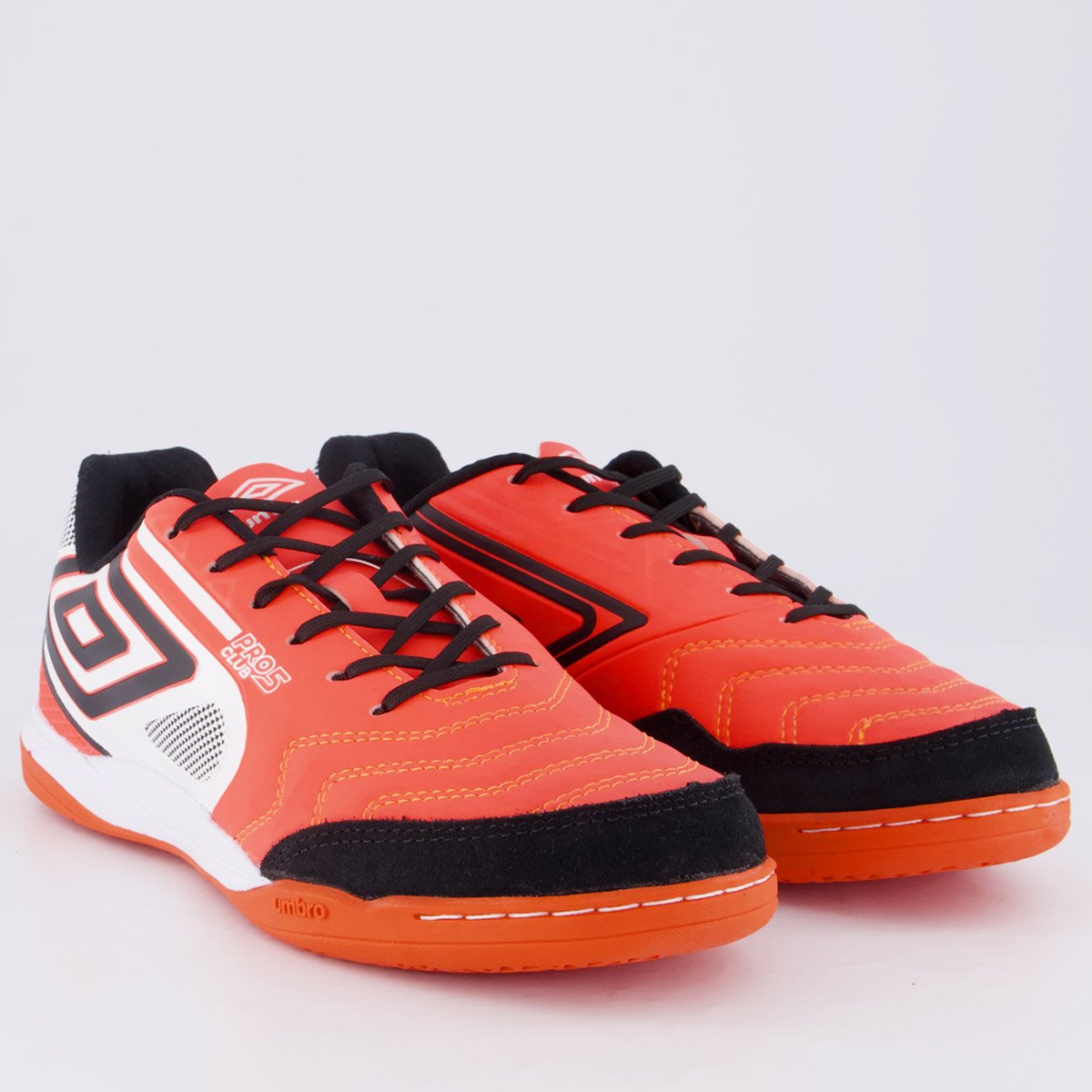 Chuteira Umbro Pro 5 Bump Club Futsal Coral Vermelho 2