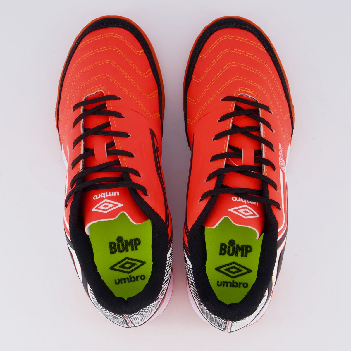 Chuteira Umbro Pro 5 Bump Club Futsal Coral Vermelho 4