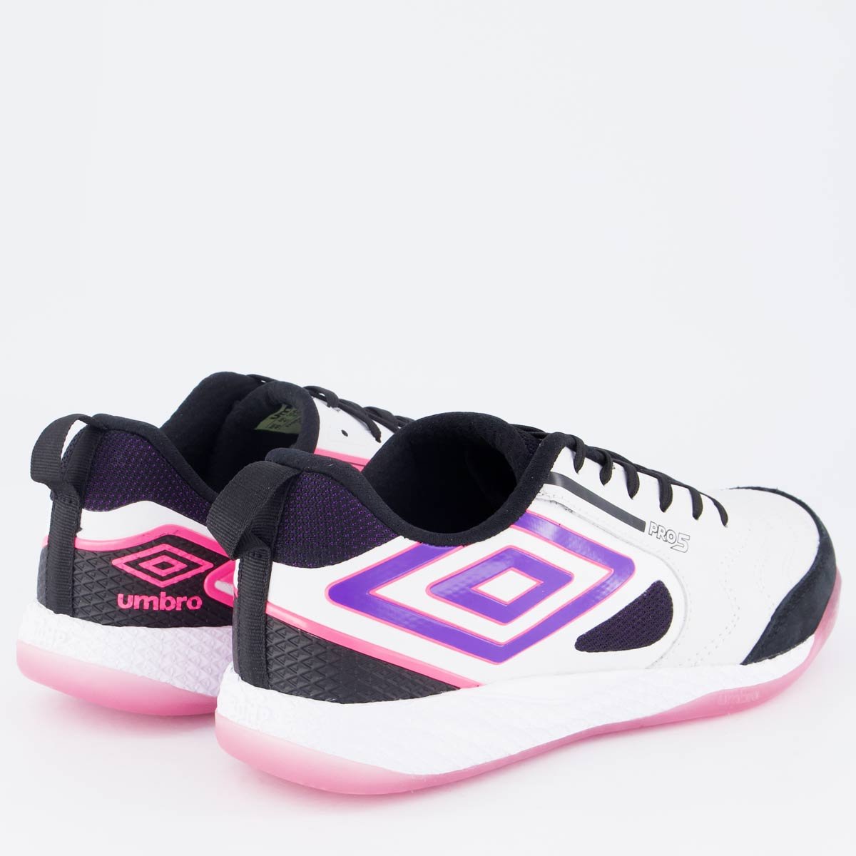 Chuteira Umbro Pro 5 Bump Futsal Branca Branco 3