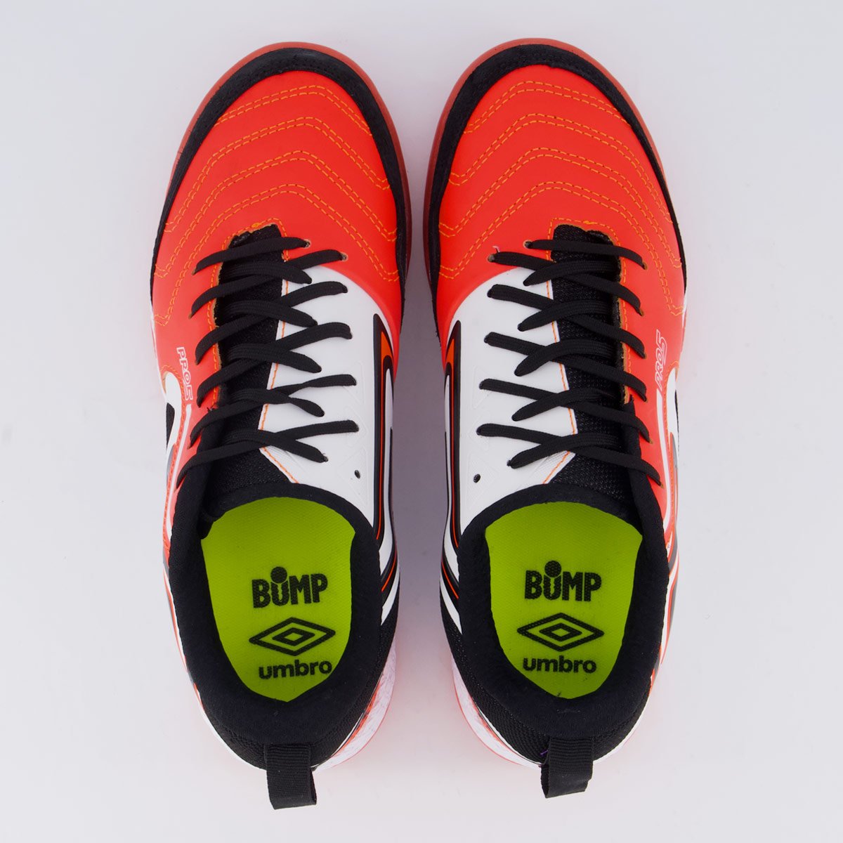 Chuteira Umbro Pro 5 Bump Futsal Coral Vermelho 4