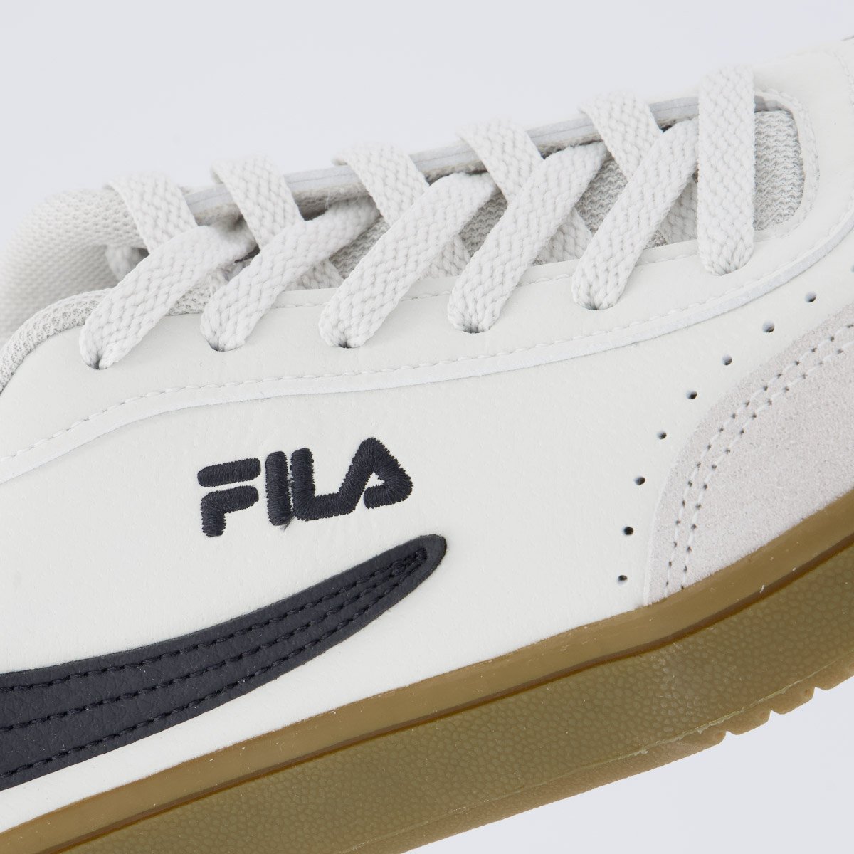 Tênis Fila Court 80 Branco e Preto Branco 7