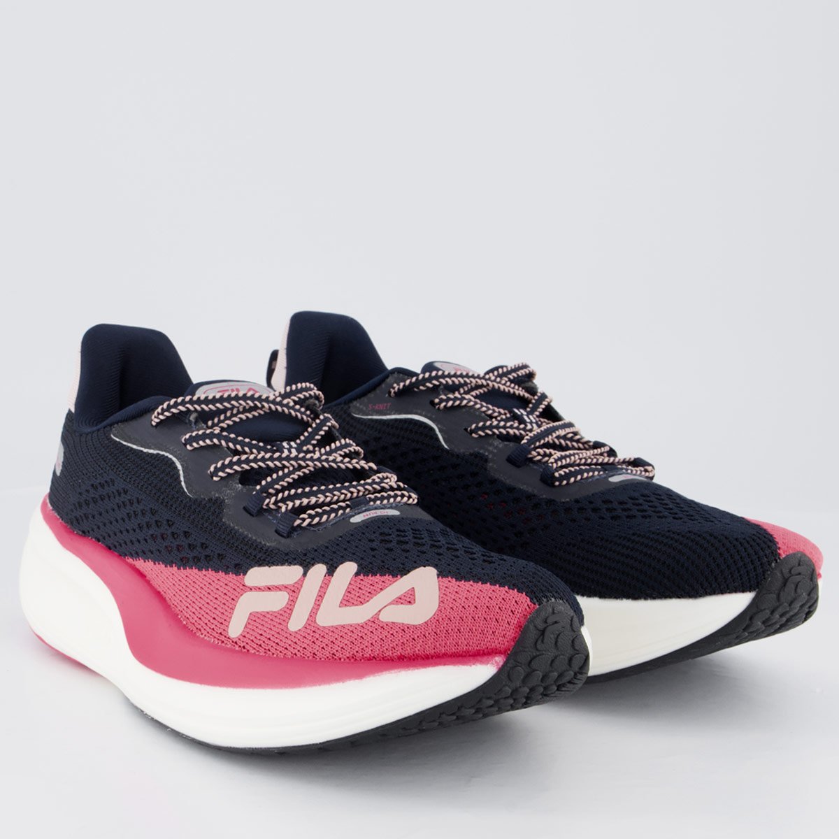 Tênis Fila Racer Speedzone Feminino Marinho e Rosa Preto/Rosa 2