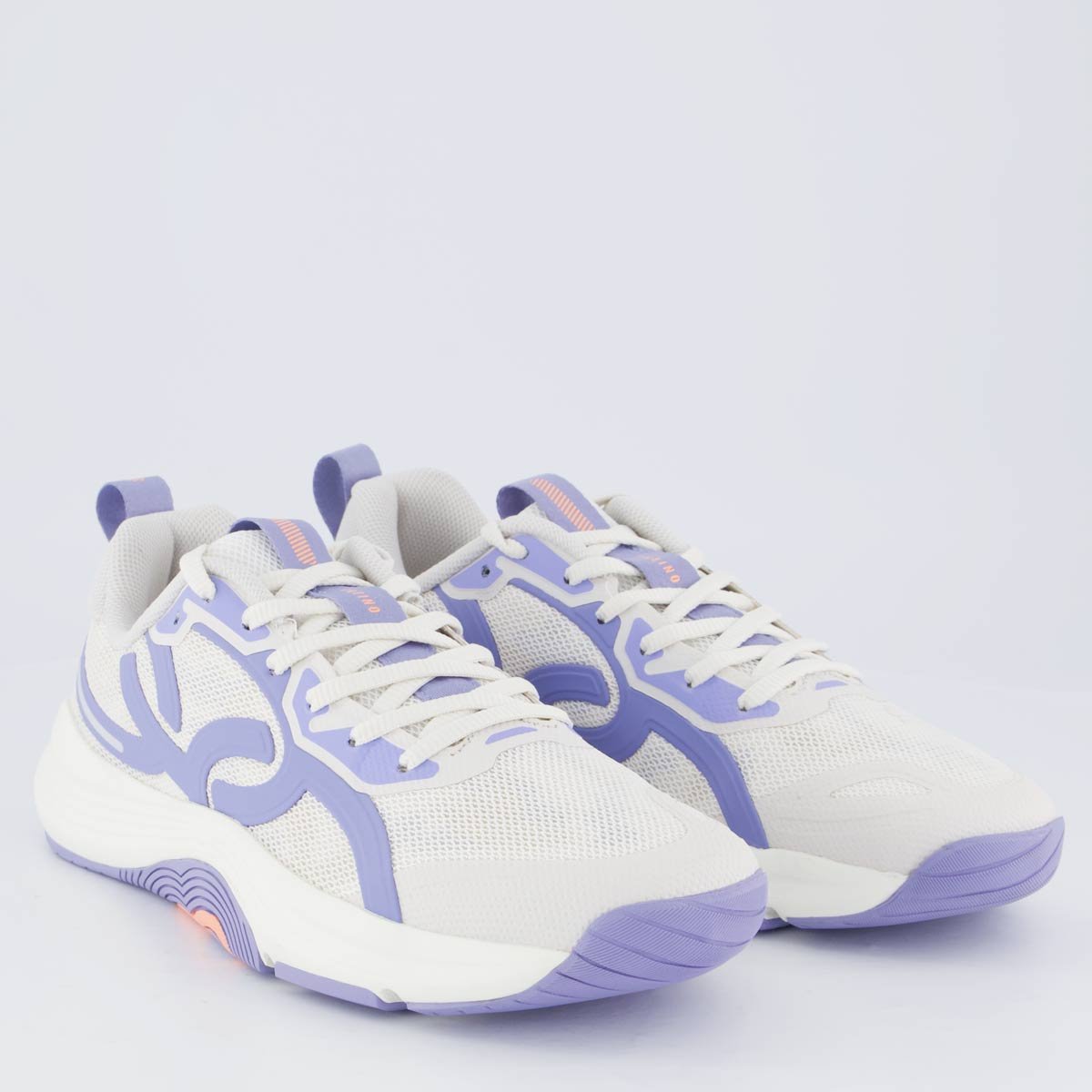 Tênis Olympikus Treino Feminino Cinza e Lilás Branco/Lavanda 2