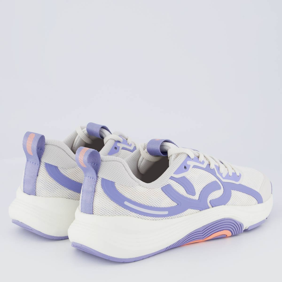 Tênis Olympikus Treino Feminino Cinza e Lilás Branco/Lavanda 3