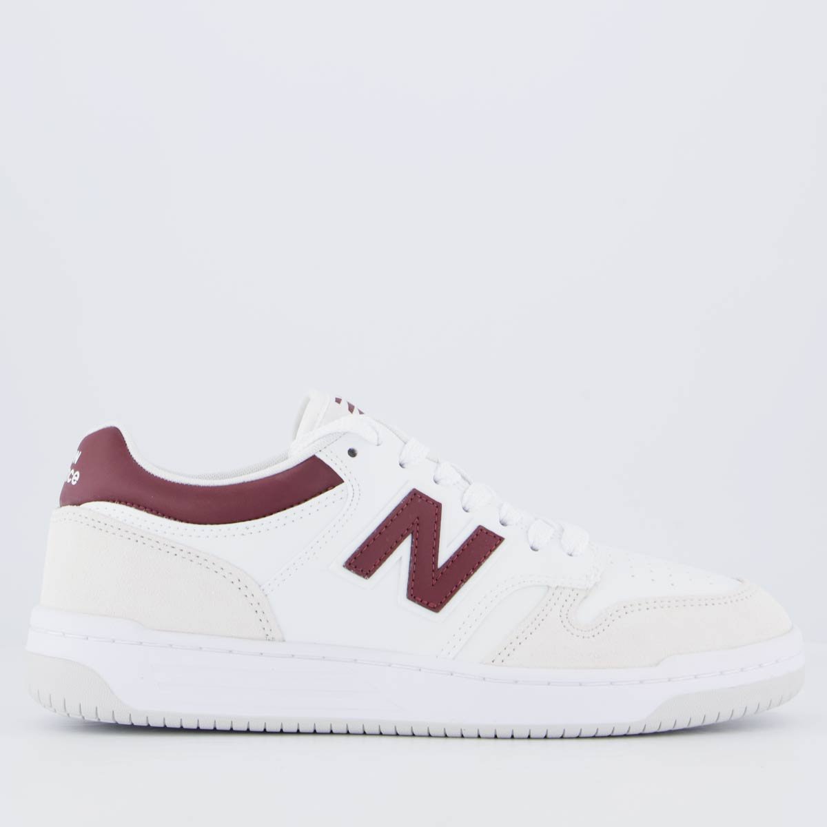 Tênis New Balance 480 Low Branco e Vinho