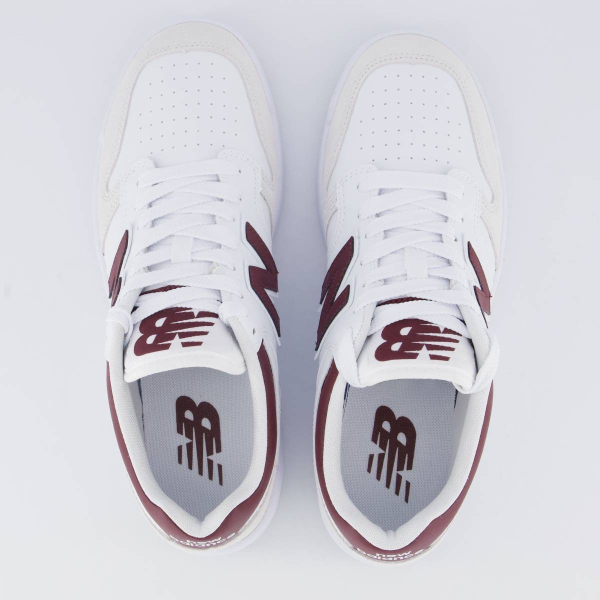 Tênis New Balance 480 Low Branco e Vinho Branco/Vinho 4