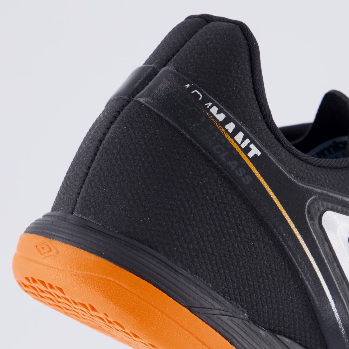 Chuteira Umbro Adamant Master Class Club Futsal Preta e Laranja Preto 6