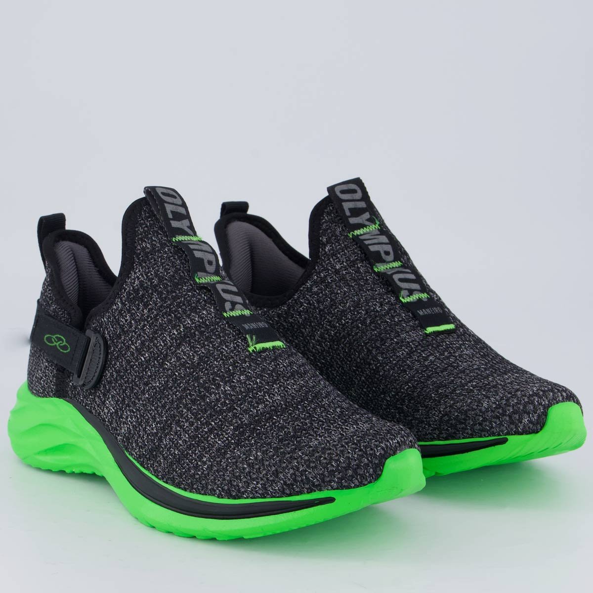 Tênis Olympikus Maneiro Juvenil Preto e Verde Preto/Verde 2