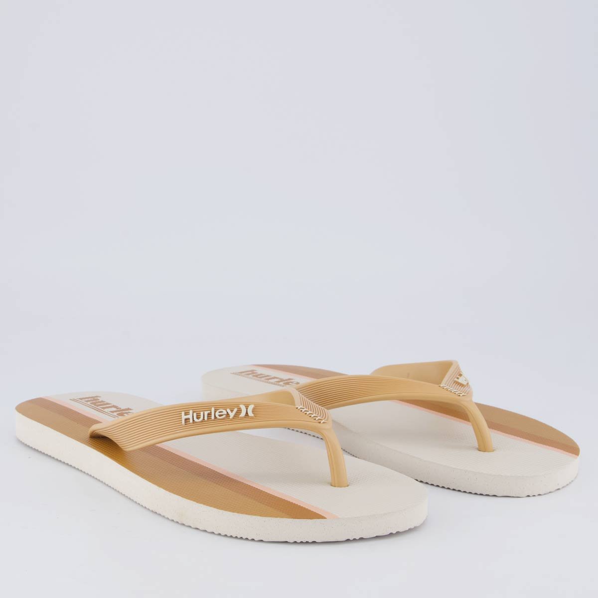 Chinelo Hurley Puff I Marrom e Bege Bege 3