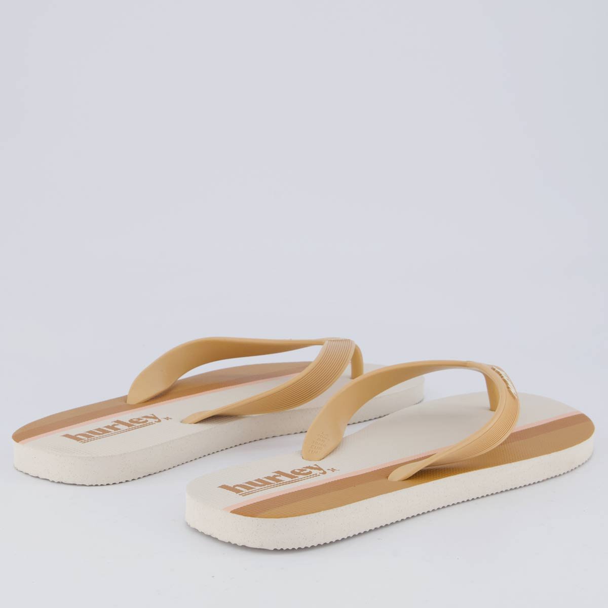 Chinelo Hurley Puff I Marrom e Bege Bege 4