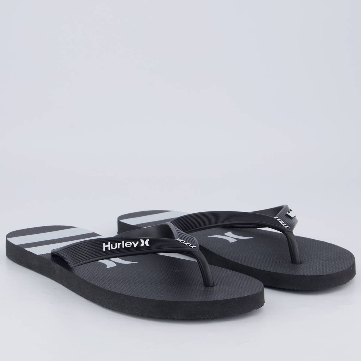 Chinelo Hurley Oceanside I Preto e Cinza Preto 3