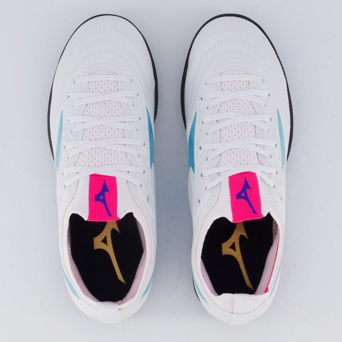 Chuteira Mizuno Regent AS Society Juvenil Branco e Azul Branco 4