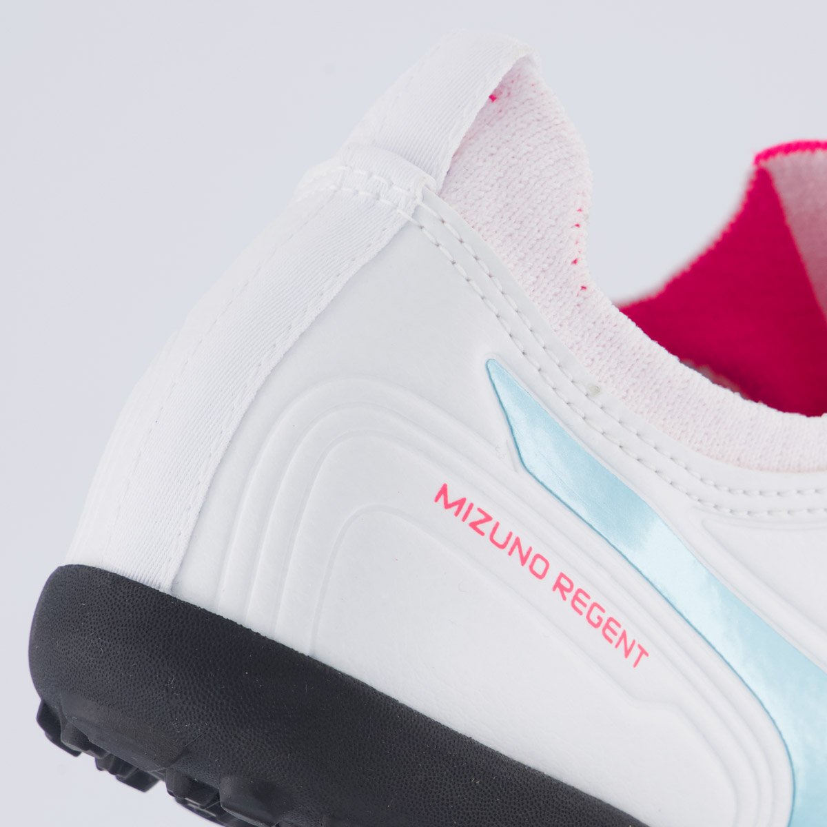 Chuteira Mizuno Regent AS Society Juvenil Branco e Azul Branco 6