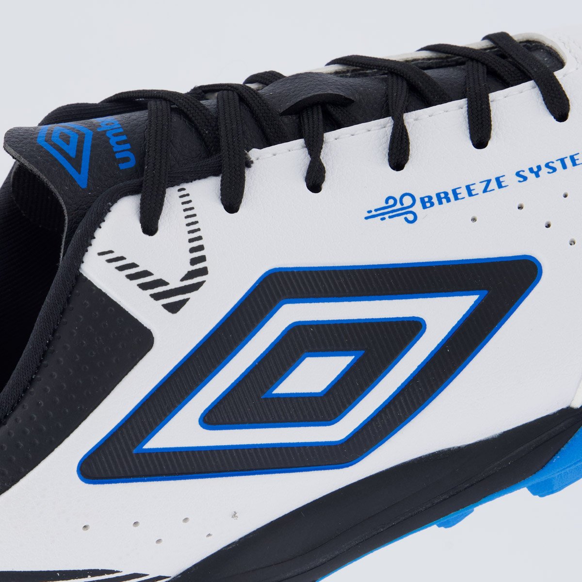 Chuteira Umbro Neo-Confort Society Branca Branco/Azul 7