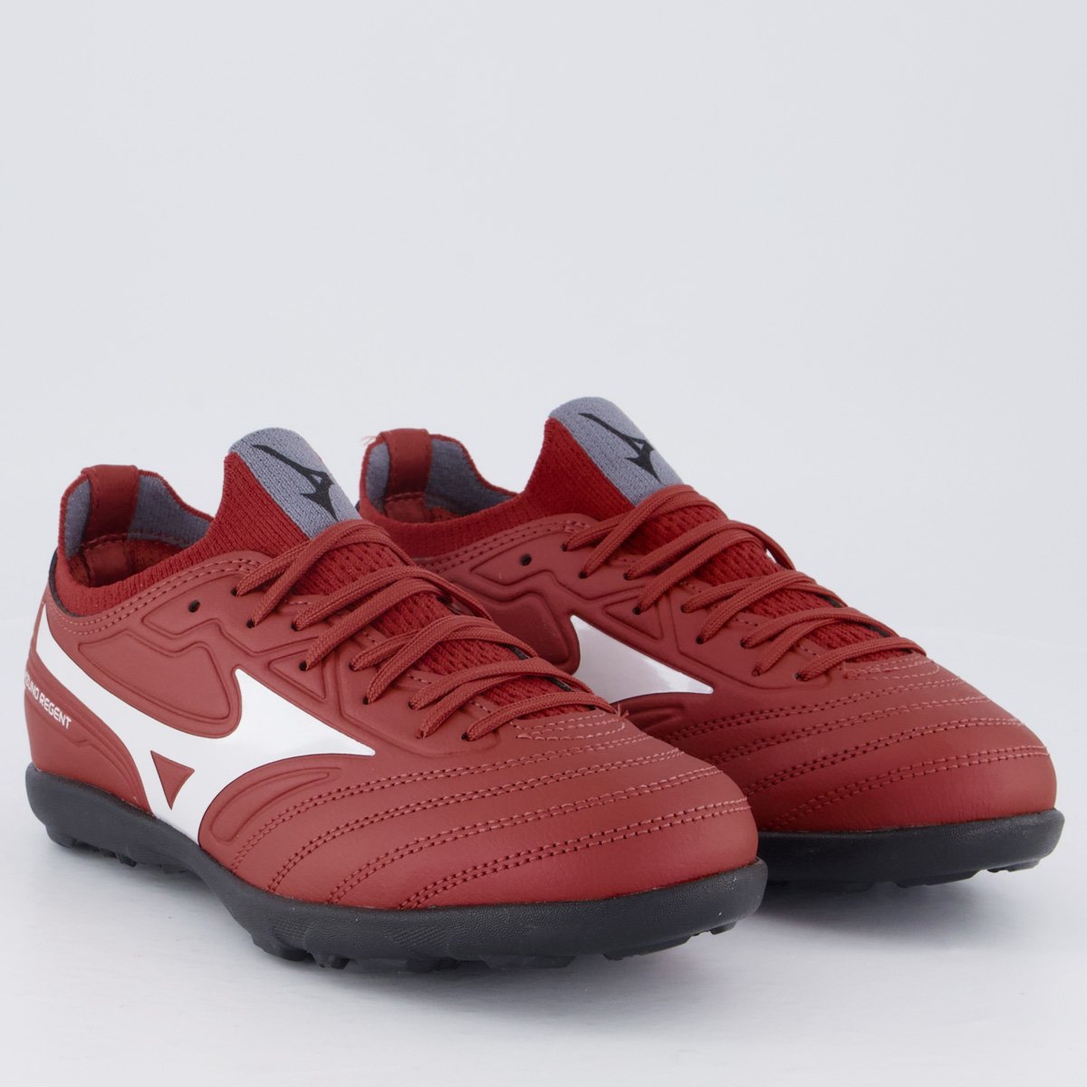 Chuteira Mizuno Regent AS Society Juvenil Vermelha Vermelho 2