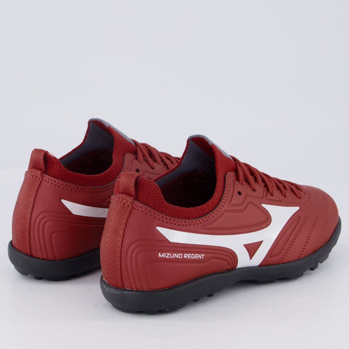 Chuteira Mizuno Regent AS Society Juvenil Vermelha Vermelho 3