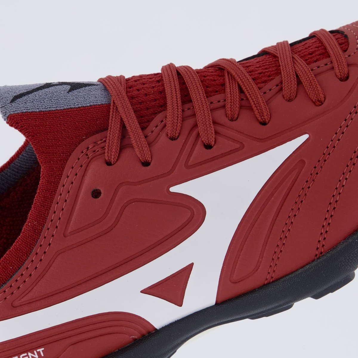 Chuteira Mizuno Regent AS Society Juvenil Vermelha Vermelho 7
