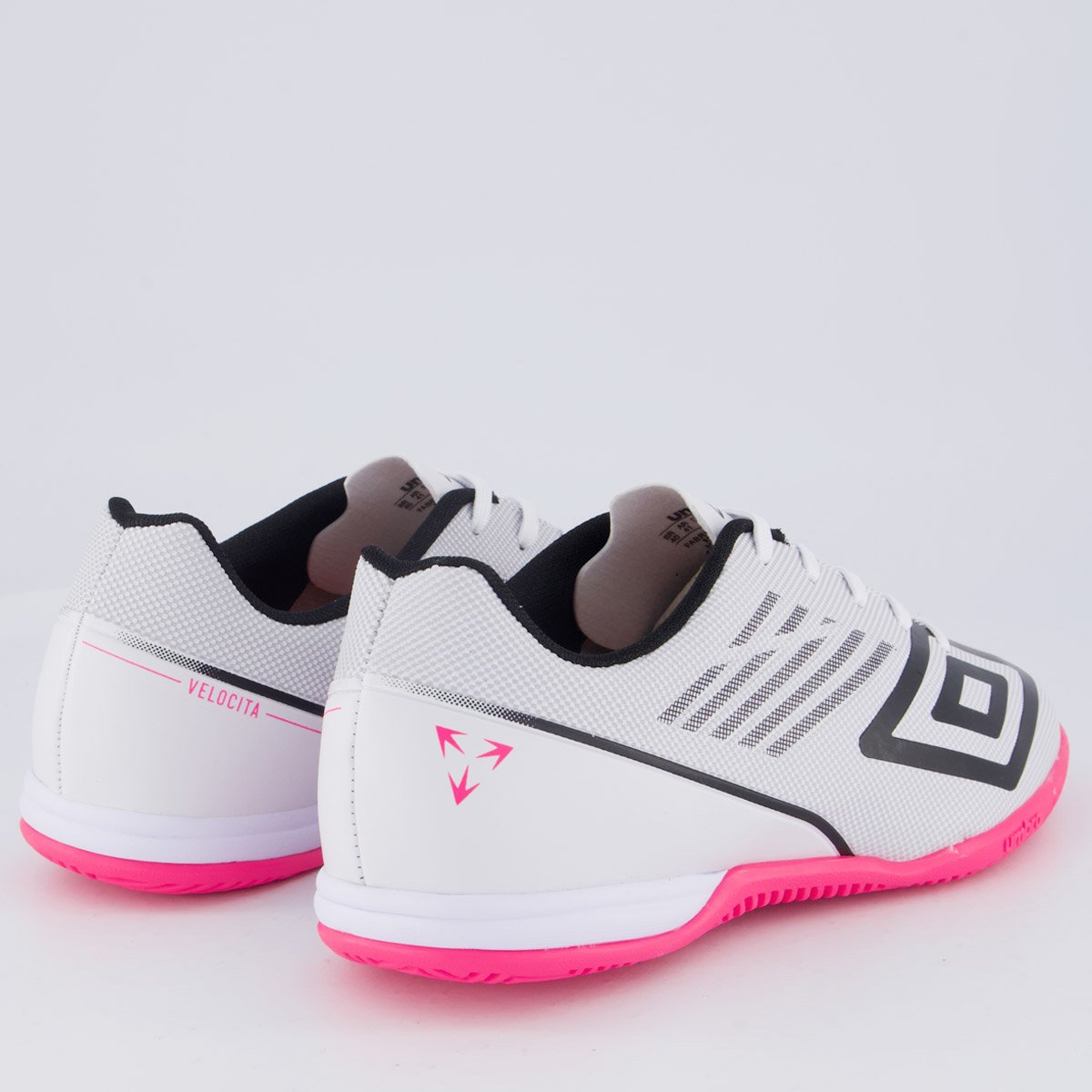Chuteira Umbro Velocita Décimo Club Futsal Cinza Branco 3