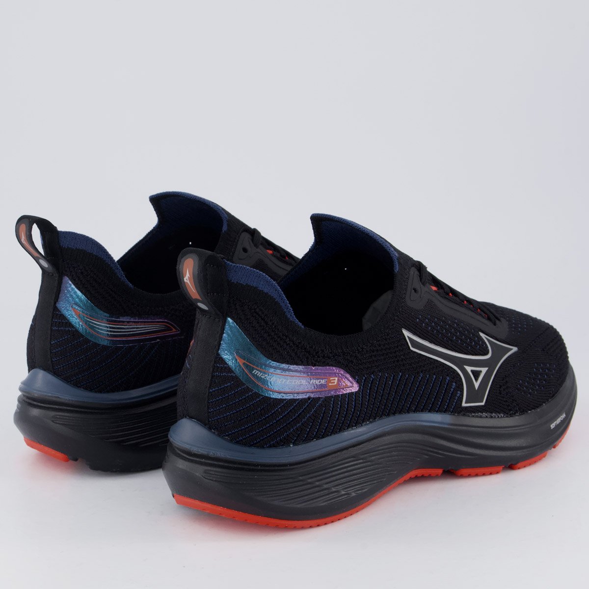 Tênis Mizuno Cool Ride 3 Preto e Marinho Preto 3