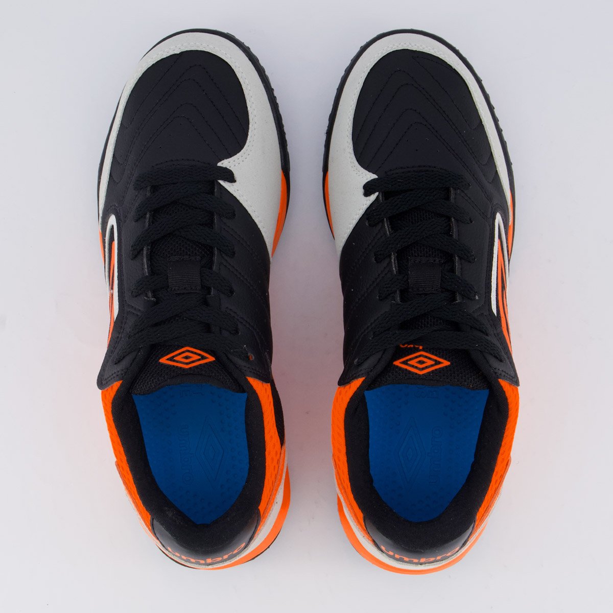 Chuteira Umbro Pro Challenge Uptake Society Preta e Laranja Preto/Laranja 4