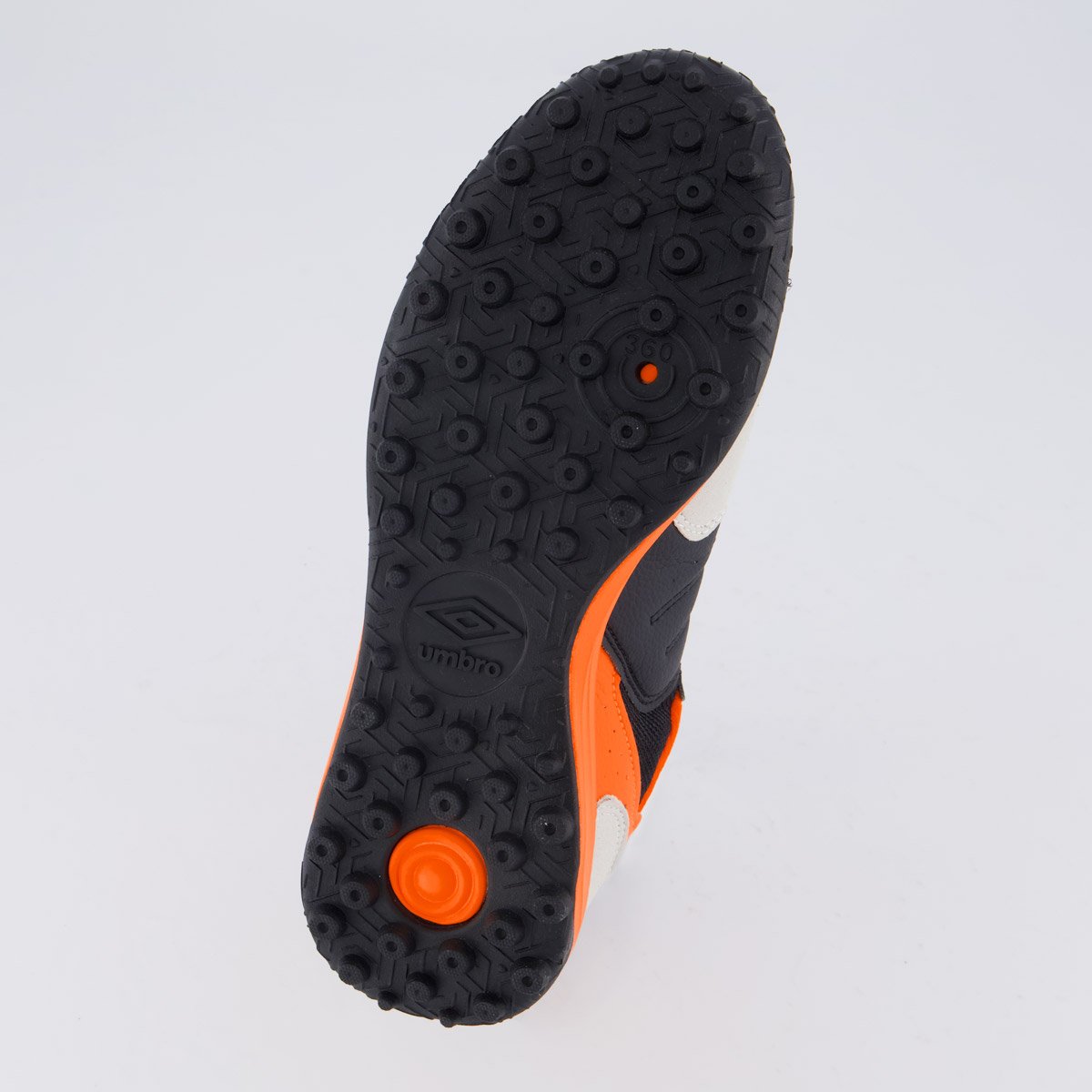 Chuteira Umbro Pro Challenge Uptake Society Preta e Laranja Preto/Laranja 5