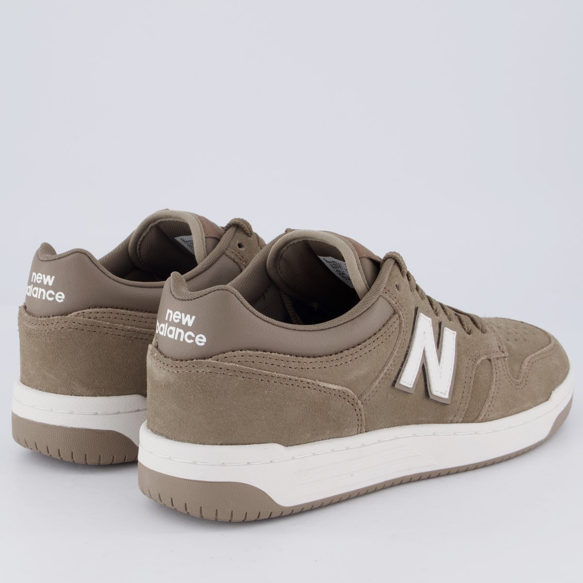 Tênis New Balance 480 Low Marrom e Branco Marrom 3