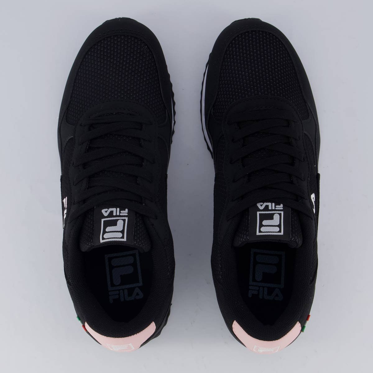 Tênis Fila Euro Jogger Sport II Feminino Preto e Rosa Preto 4