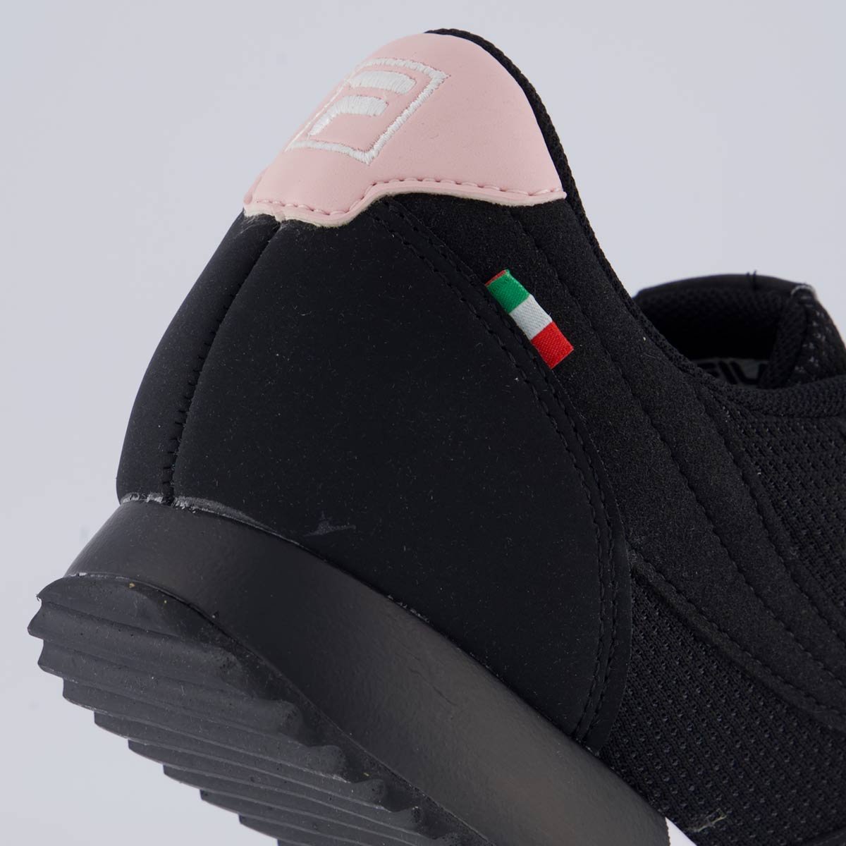 Tênis Fila Euro Jogger Sport II Feminino Preto e Rosa Preto 6