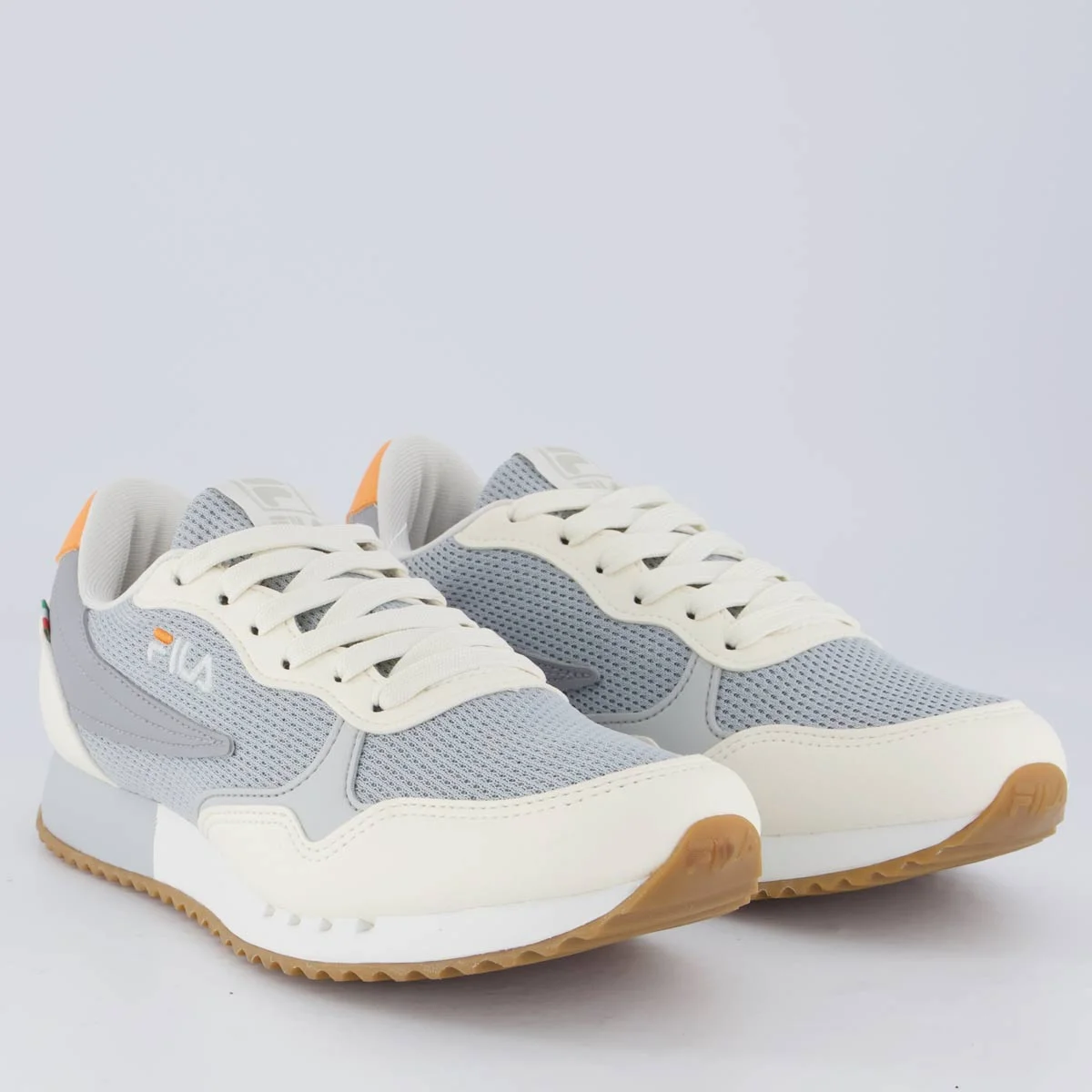 Tênis Fila Euro Jogger Sport II Feminino Cinza e Bege Cinza 2
