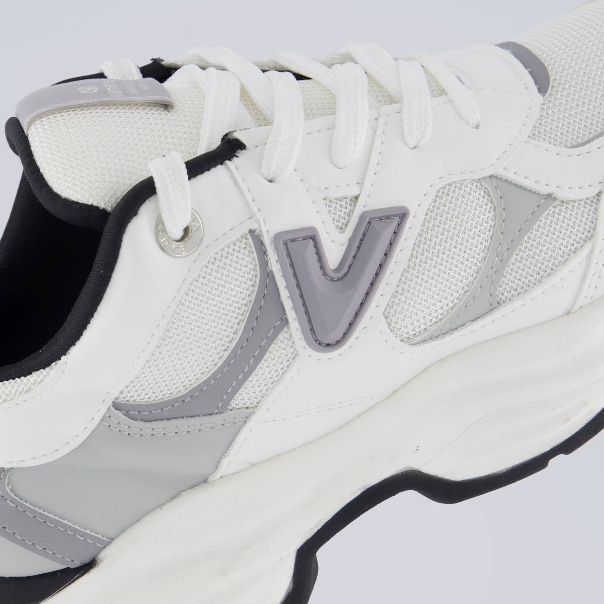 Tênis Via Marte V158 Feminino Branco e Cinza Branco 7