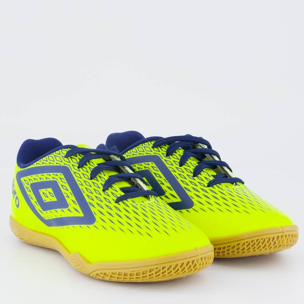 Chuteira Umbro X-Diamond Futsal Juvenil Verde Amarelo 2