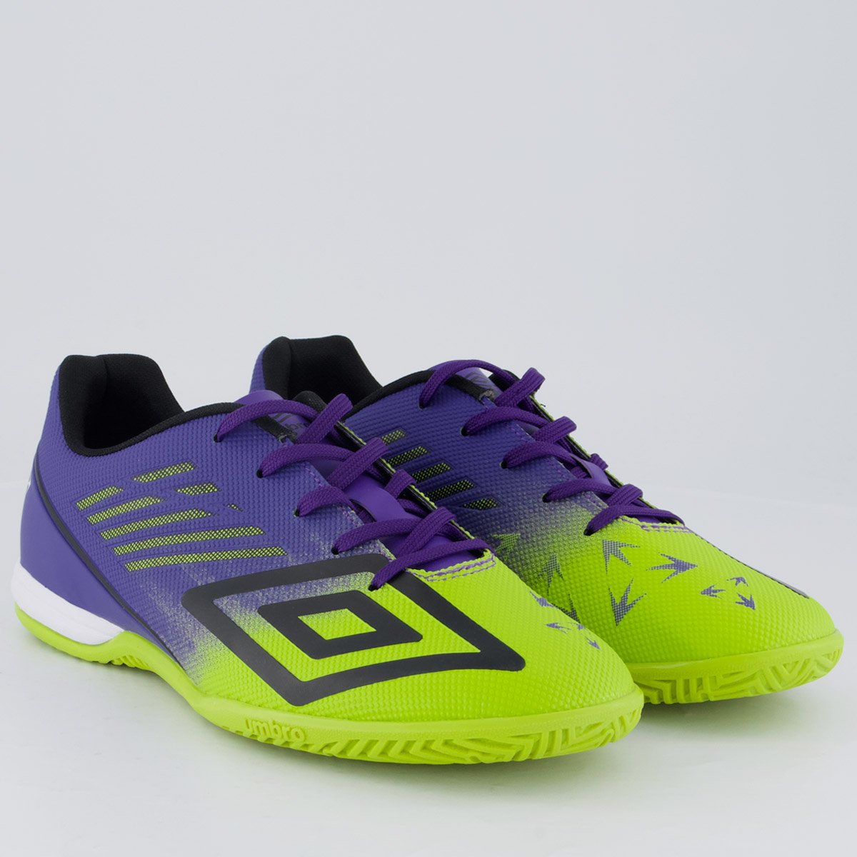 Chuteira Umbro Velocita Décimo Club Futsal Roxa e Verde Roxo 2
