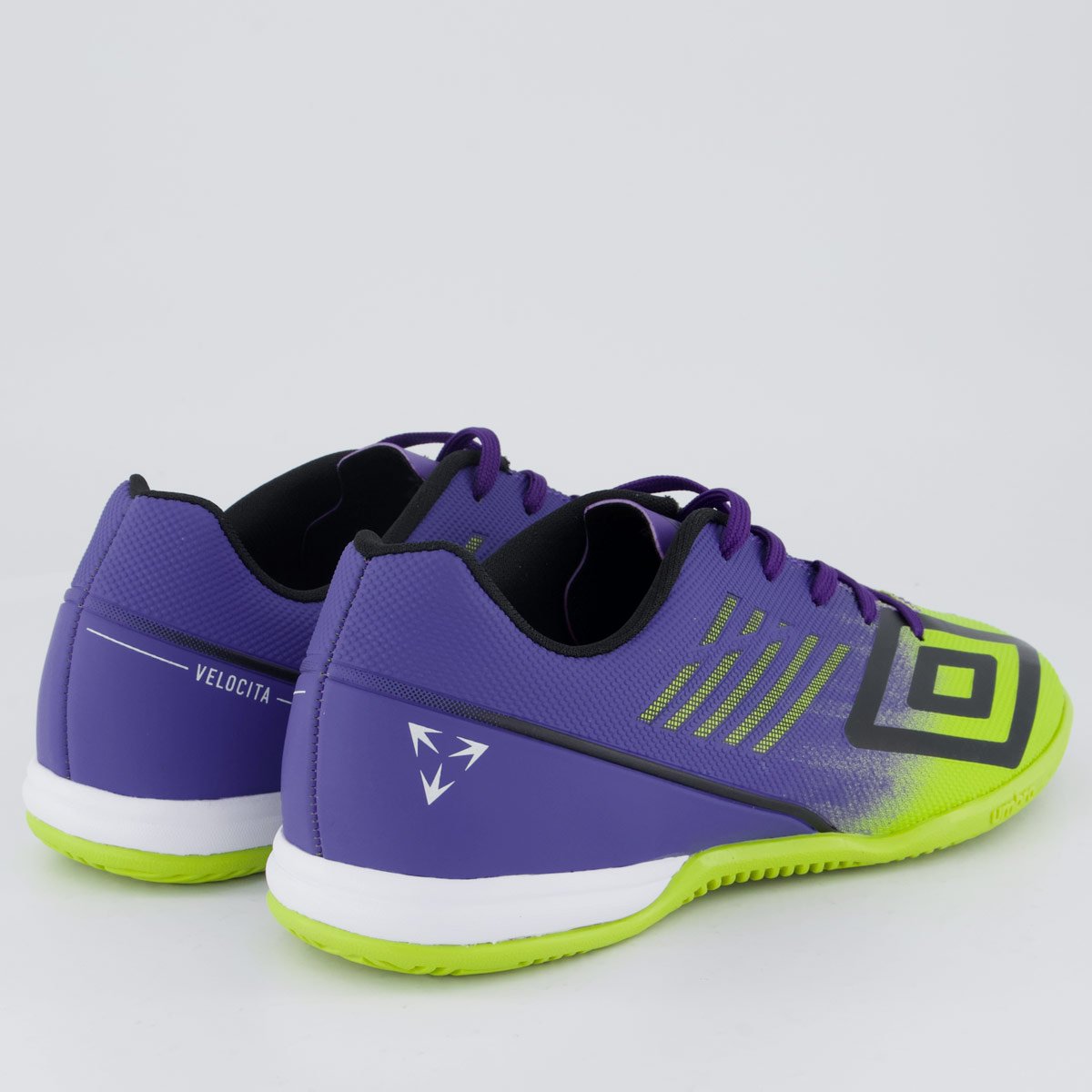 Chuteira Umbro Velocita Décimo Club Futsal Roxa e Verde Roxo 3