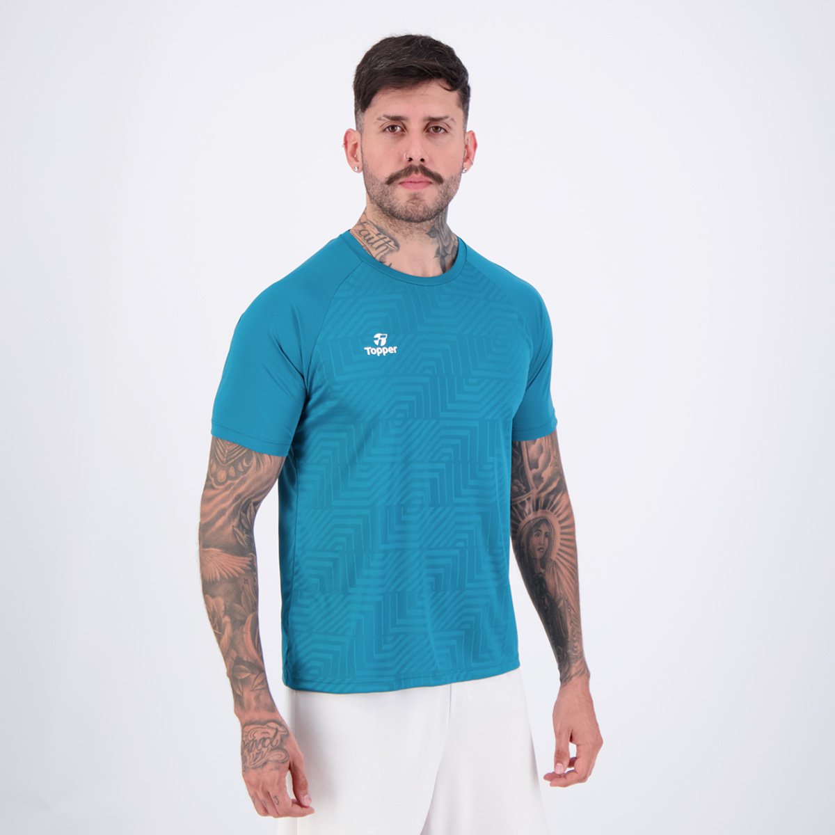 Camiseta Topper Deep V Verde Verde 2