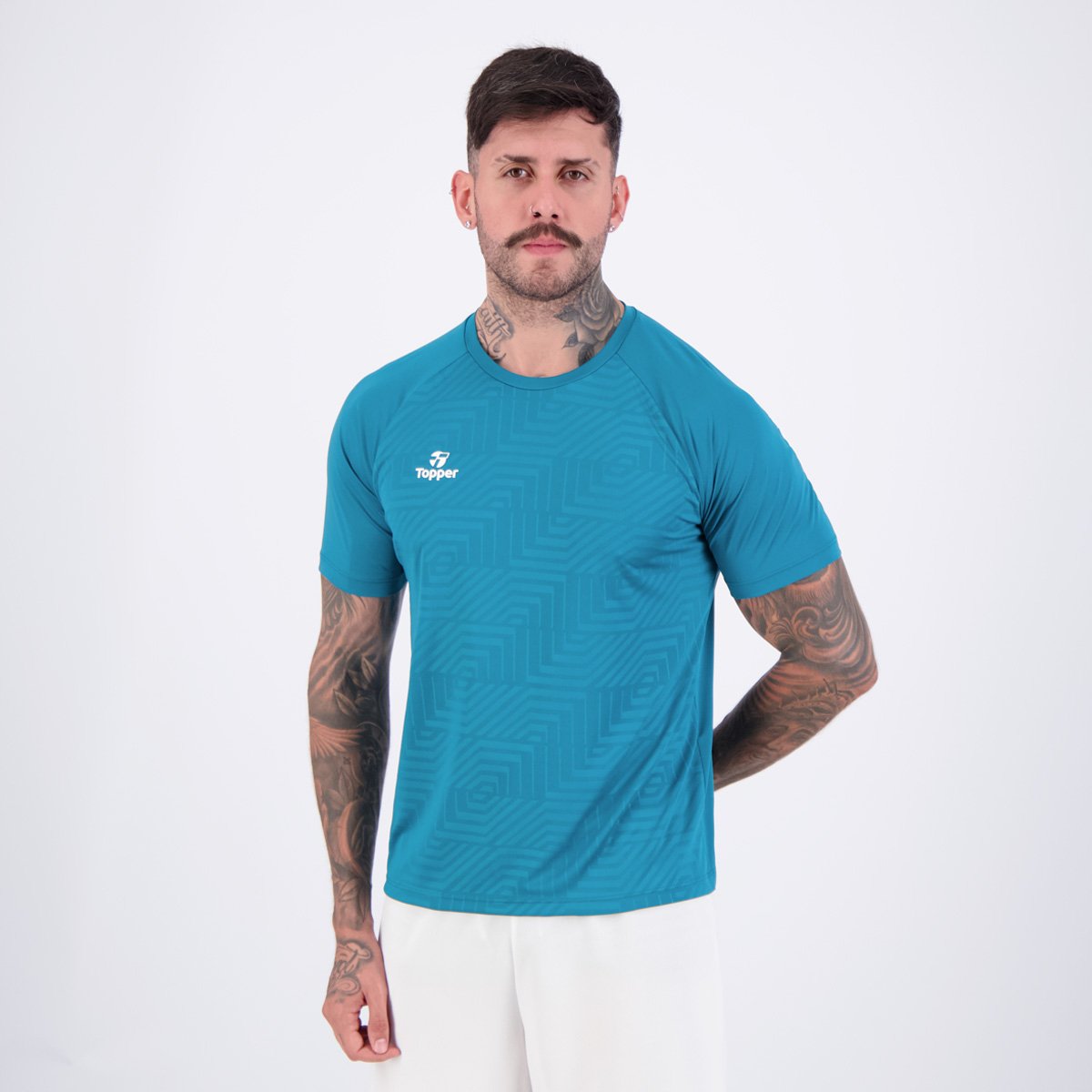 Camiseta Topper Deep V Verde Verde 3