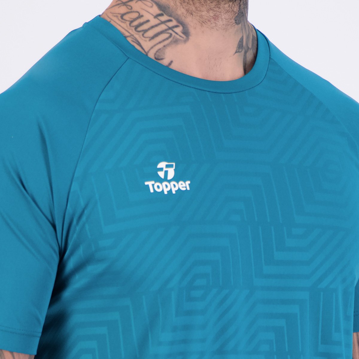 Camiseta Topper Deep V Verde Verde 5