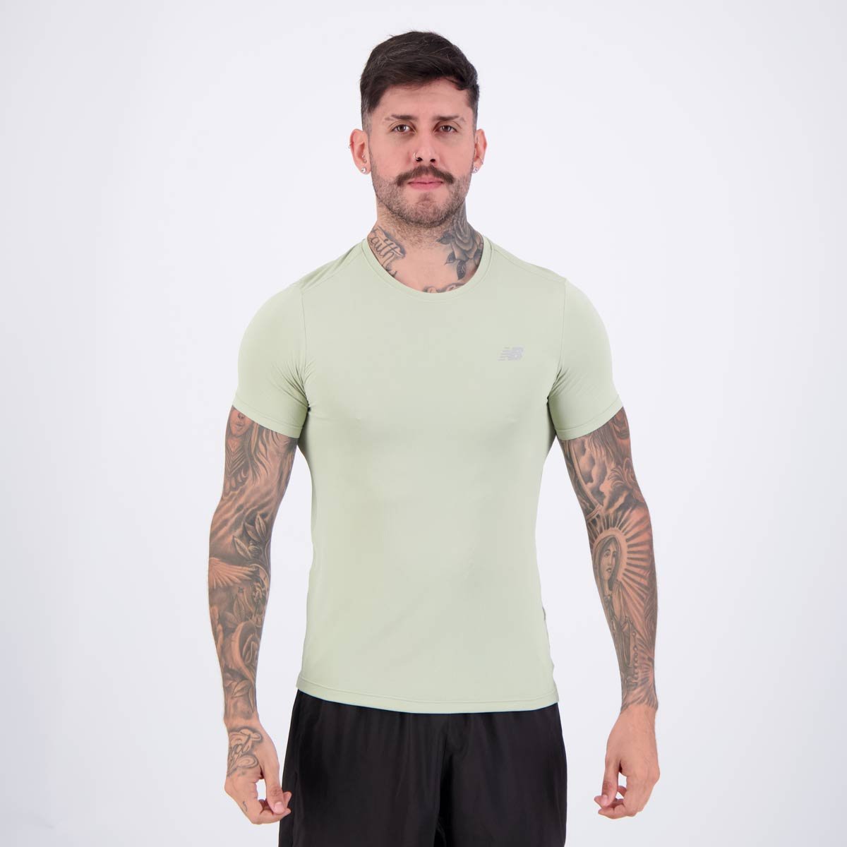 Camiseta New Balance Sport Essentials Logo Verde