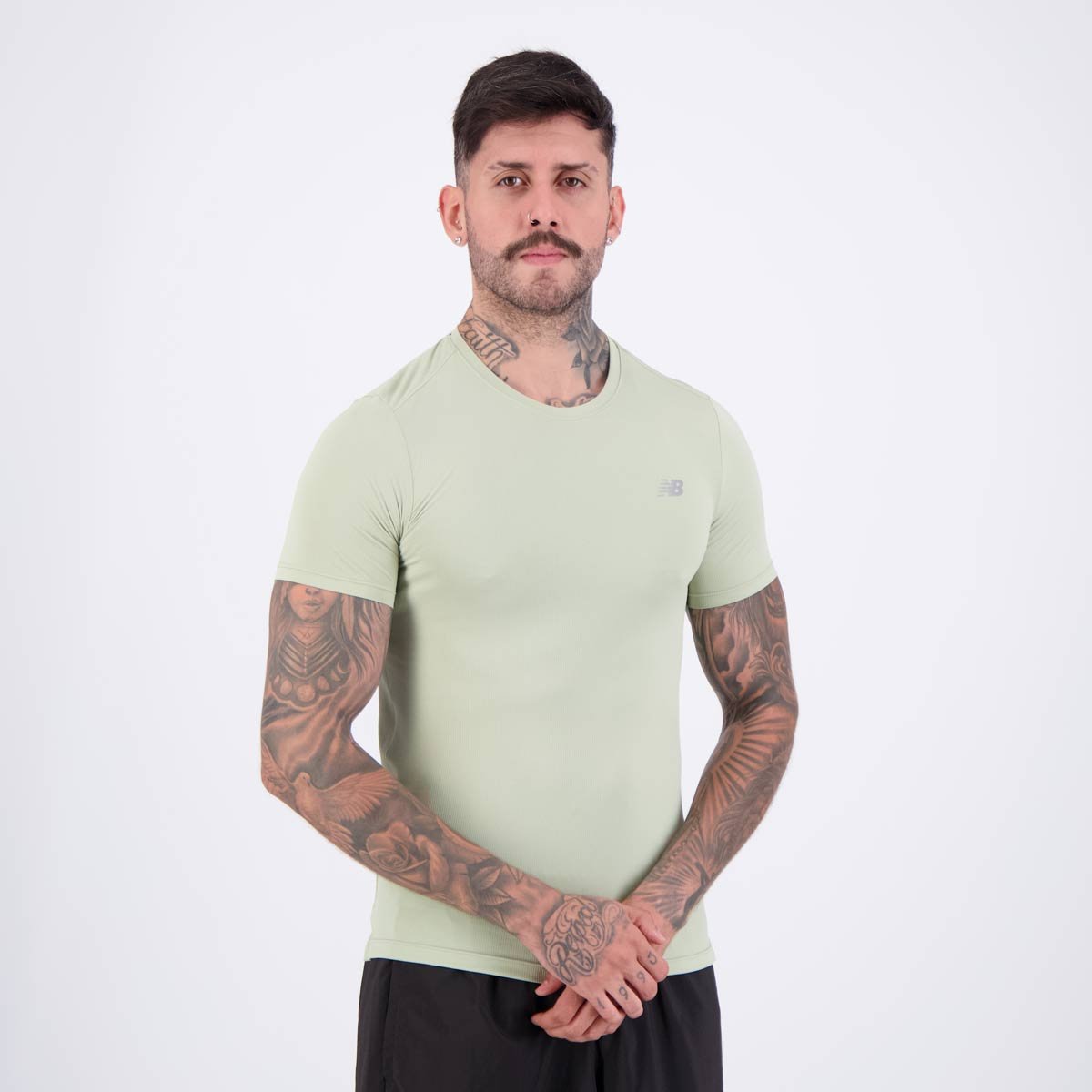 Camiseta New Balance Sport Essentials Logo Verde Verde 2