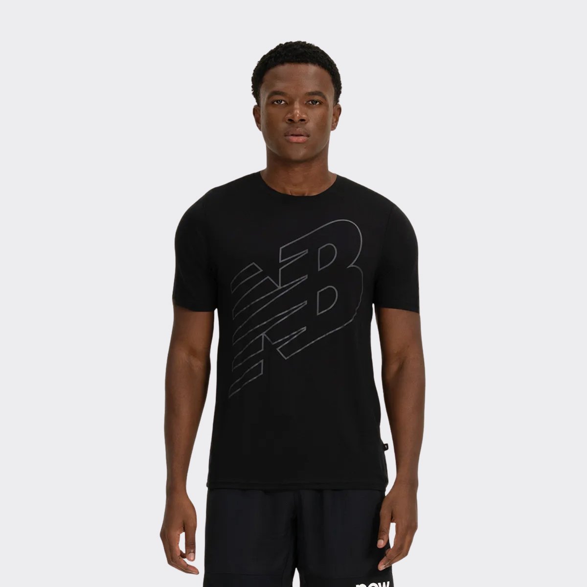 Camiseta New Balance Tenacity Logo Preta