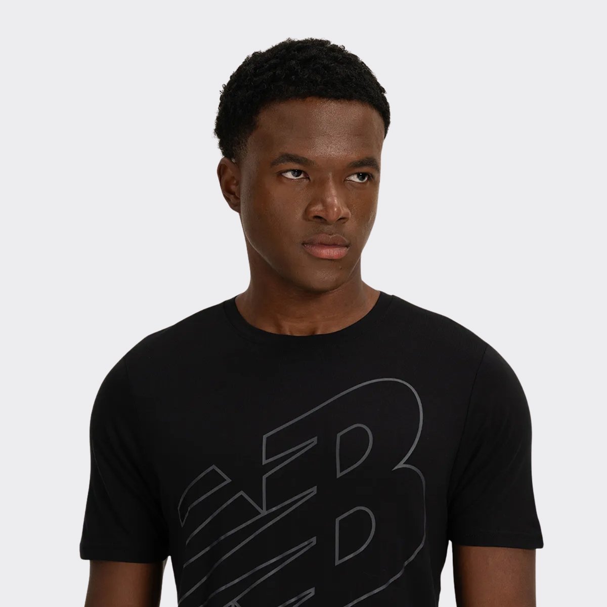 Camiseta New Balance Tenacity Logo Preta Preto 4