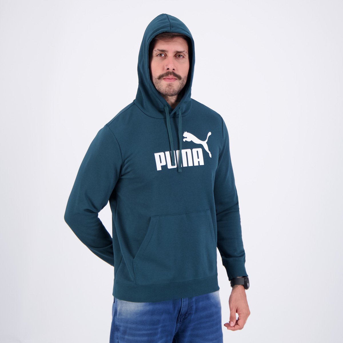 Moletom Puma ESS No. 1 Logo TR Verde Verde 2