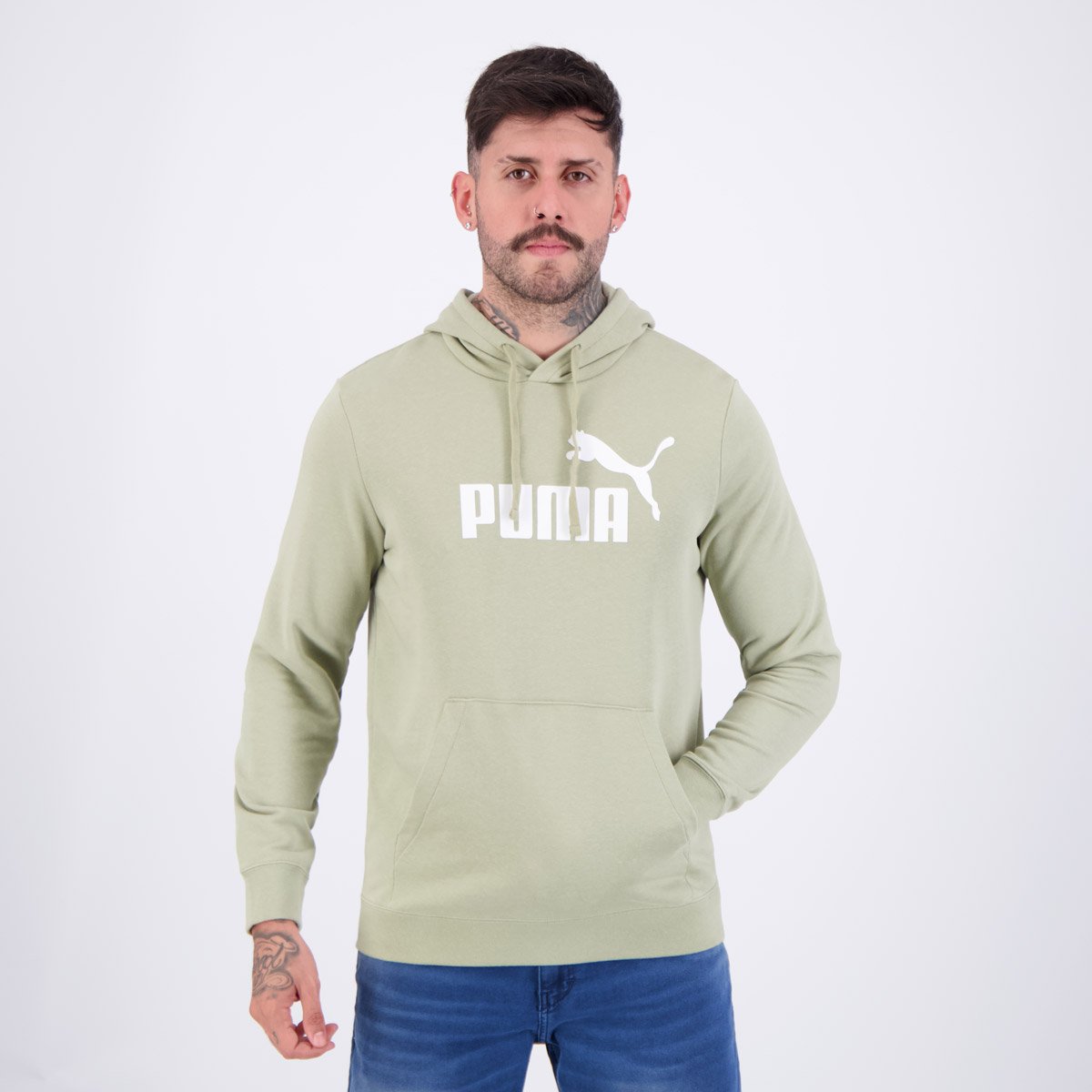 Moletom Puma ESS No. 1 Logo TR Verde Claro
