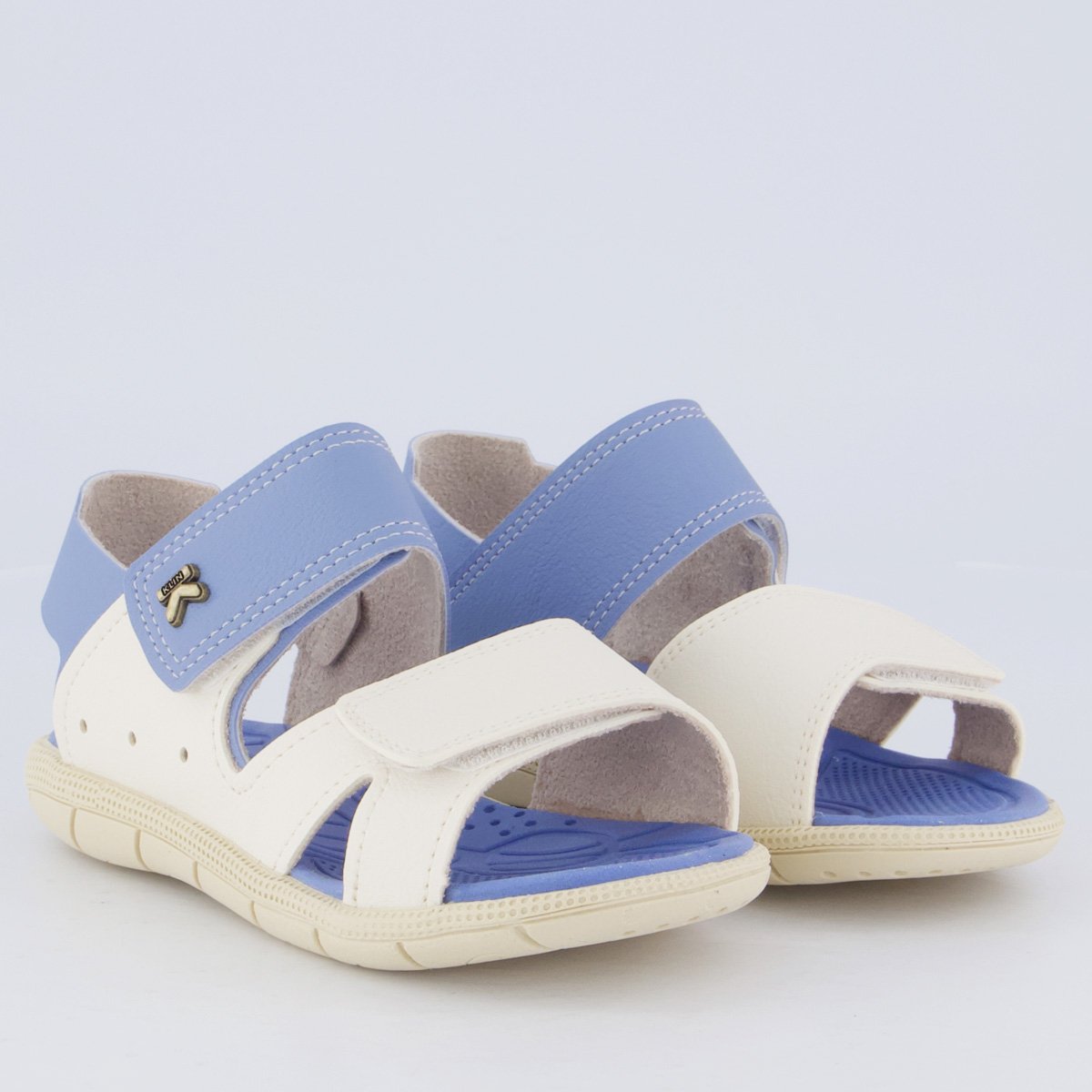Papete Klin Tic Tac Infantil Off White e Azul Azul/Branco 2